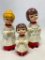 Set of Resin Christmas Carolers. They have some chips on them & are 6