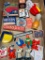 Misc Lot Incl Advertisement Boxes, Magnets, Mustache Brush & More - As Pictured