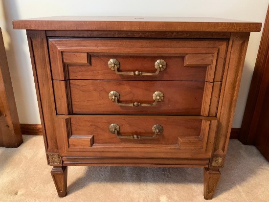 Nightstand w/3 Drawers . This is 25" T x 26" W x 17" D - As Pictured