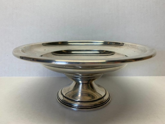 La Pierre Sterling Weighted & Reinforced Candle Holder. This is 3" T x 6.5" D - As Pictured