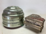 Pair of Music Boxes. The Largest is 5
