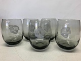 Set of 5 Cincinnati Bengals Drinking Glasses - As Pictured