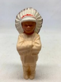 Plastic Native American Doll. This is 5.5