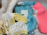 Lot of Crochet Baby Clothes - As Pictured