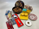Misc Decorator Lot Incl Souvenir Spoons, Cake Server, Nut Cracker & More - As Pictured