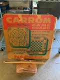 Vintage Carrom Game Board. Box is in Bad Shape - As Pictured