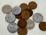 Group of Canadian Nickels & Pennies - As Pictured