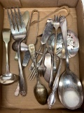 Group of Silver Plated Flatware - As Pictured