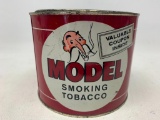 Tin Can by Model Smoking Tobacco w/Opener. This is 4.5