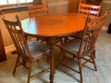 Dining Room Table w/4 Chairs by Tell City Chair Co. This is 30