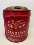 Vintage Eagle Mfg Co Metal 5 Gal Gas Can. This is 13