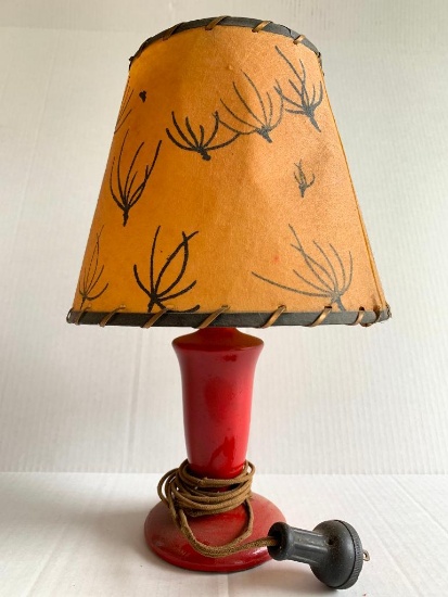 Wood Base Lamp w/Shade. This is 12" Tall - As Pictured