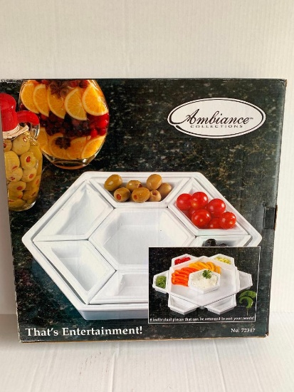 Ambiance Collection 8 Piece Serving Tray New in Box - As Pictured