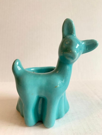 Ceramic Deer Candle Holder. This is 5" Tall - As Pictured