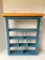 Blue Painted Wood, Wall Hanging Wood Shelf, 25