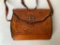 Tooled Leather Ladies Handbag. This is 8.5