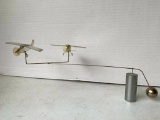 Metal Flying Airplane Balancing on Pedestal, 10