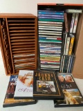 Multi Media Lot Incl DVD's, CD's, & Cassettes - As Pictured