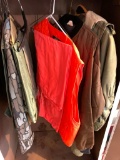 Cabinet Lot of Hunting Clothes - As Pictured