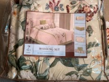 Queen Size Comforter, Bed Skirt, Curtains, Decorative Pillows Not Included - As Pictured