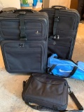 Pair of Luggage w/Nike Duffel Bag & Dell Computer Bag - As Pictured