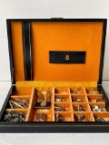 Group of Cuff Links in Vintage Case