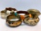 Set of 6 Ladies Brass Bangle Bracelets - As Pictured