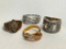 Set of 4 Ladies Rings 925 Silver. WT = 23.7 grams