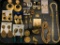 Gold Tone Lot of Misc Earrings (Clip Ons & Posts) - As Pictured