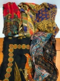 Set of 5 Ladies Multi Color Scarves NWT - As Pictured