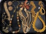 Gold Tone Lot of Necklaces, Bracelets & Earrings - As Pictured