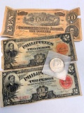 Currency Lot of Foreign Money and JFK Coin