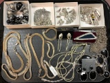 Misc Lot of Silver Toned Jewelry