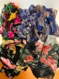 Set of 5 Ladies Multi Color Scarves NWT - As Pictured