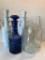 5 Piece Set of 4 Decanters & Bottle - As Pictured