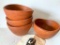 Set of 4 - Teak Wood Salad Bowls. They are 4