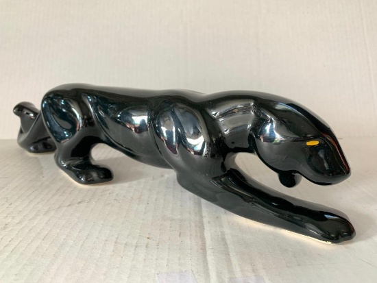 Vintage Ceramic Console Panther. This is 15" Long