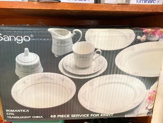 Sango China 48 Piece Service for 8 New in Box