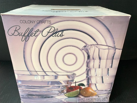 Colony Crafts Buffet Plus 3 Piece Hostess Set New in Box