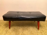 Retro Black Leather Bench. This is 15