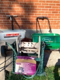 Garden Lot Incl Scott's & Craftsman Lawn Spreader & Hose Reel - As Pictured