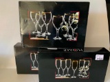 Three Piece Lot Incl. 2 Boxes of Flute Wine Glasses & 1 Box of Water Goblets New in Box