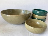 Bybee Pottery 5 Piece Salad Bowl Set