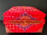 Woven Box Appears to be Hand Painted. This is 8