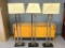 Set of 3 Metal Floor Lamps w/Shades. They are 59