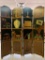 Large Wood Screen Room Divider w/Library Motif. This has Scuffs & Scratches from Use.