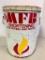 50 LB Vintage MFB Heavy Duty Shortening Metal Can. Has Rust Issues & Dents