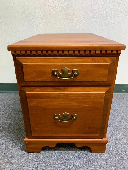 Filing Cabinet w/Two Drawers. This is 22" T x 16" W x 24" D