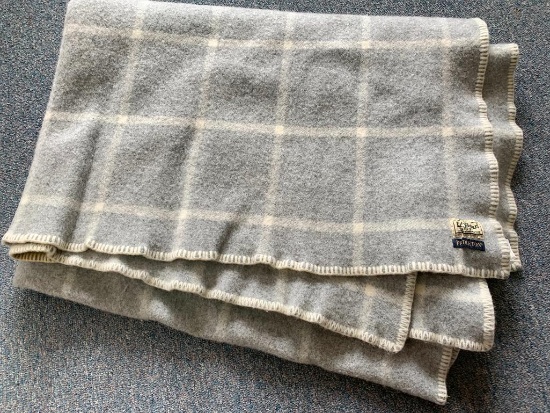 65" x 45" LL Bean Wool Blanket. This Has a Stain on it. Needs Dry Cleaned