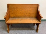 Small Church Pew Bench w/Kneeler. This is 32